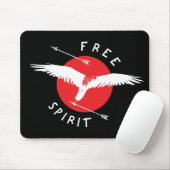 Tapis De Souris Oiseau De Prey Esprit Libre (Avec souris)