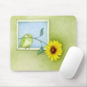Tapis De Souris Oiseau de tournesol Mousepad (Avec souris)