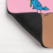 Tapis De Souris Oiseau d'épouse fou au mari Mousepad (Coin)