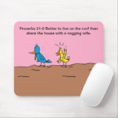 Tapis De Souris Oiseau d'épouse fou au mari Mousepad (Avec souris)