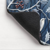 Tapis De Souris Oiseau d'hiver Holly (Coin)
