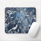 Tapis De Souris Oiseau d'hiver Holly (Avec souris)