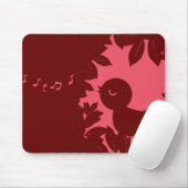 Tapis De Souris Oiseau Mousepad de chant (Avec souris)