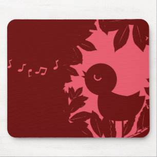 Tapis De Souris Oiseau Mousepad de chant