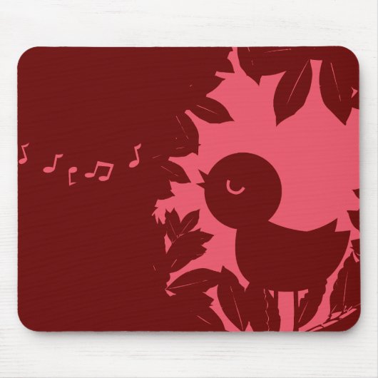 Tapis De Souris Oiseau Mousepad de chant (Devant)
