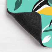 Tapis De Souris Oiseau Nuthatch Dans L'Arbre (Coin)