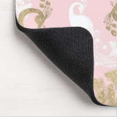 Tapis De Souris Oiseau royal rose (Coin)