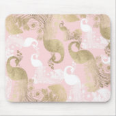 Tapis De Souris Oiseau royal rose (Devant)