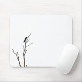 Tapis De Souris Oiseau simple sur une branche | Mousepad (Avec souris)