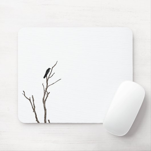 Tapis De Souris Oiseau simple sur une branche | Mousepad (Avec souris)