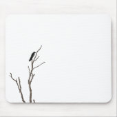Tapis De Souris Oiseau simple sur une branche | Mousepad (Devant)