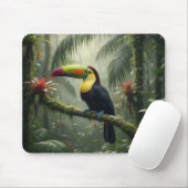 Tapis De Souris Oiseau Toucan (Avec souris)