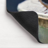 Tapis De Souris Oiseaux blancs sur une ligne dans le port (Coin)