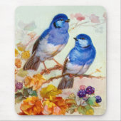 Tapis De Souris Oiseaux bleus (Devant)