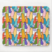 Tapis De Souris Oiseaux colorés (Devant)