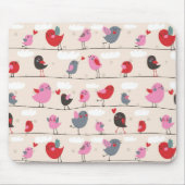 Tapis De Souris Oiseaux dans l'amour (Devant)