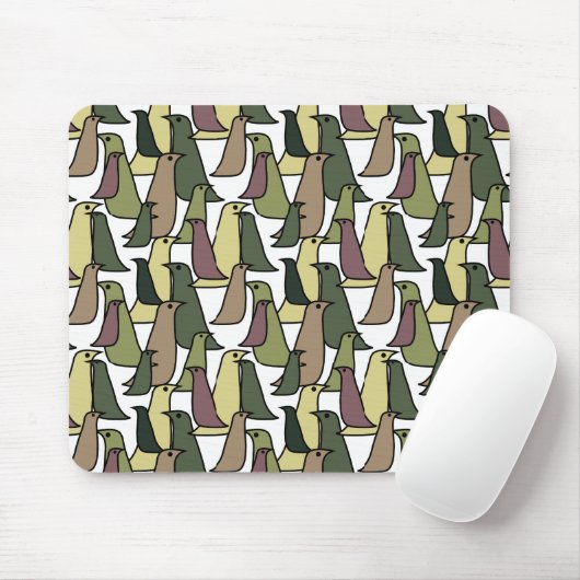 Tapis De Souris Oiseaux de Camouflage (Avec souris)