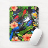 Tapis De Souris Oiseaux de jungle du Mexique (Avec souris)
