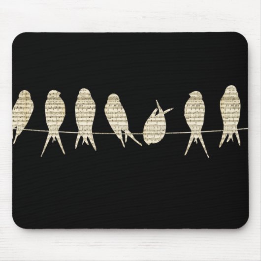 Tapis De Souris Oiseaux de musique (Devant)