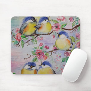 Tapis de souris Oiseaux de printemps