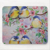 Tapis de souris Oiseaux de printemps (Devant)