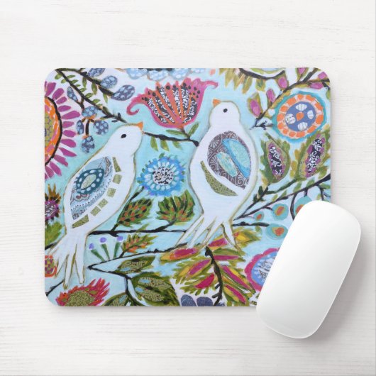 Tapis De Souris Oiseaux en papier I (Avec souris)