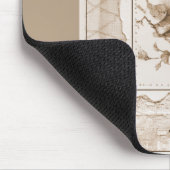 Tapis De Souris Oiseaux Et Maison Shabby Chic (Coin)