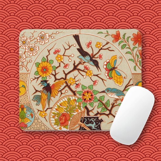 Tapis de souris Oiseaux et Papillons