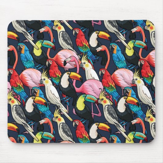 Tapis De Souris Oiseaux exotiques (Devant)