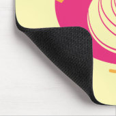 Tapis de souris oiseaux fantaisistes rose mignon (Coin)