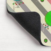 Tapis De Souris Oiseaux géniaux Mousepad rayé (Coin)