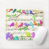 Tapis de souris Oiseaux Musicaux (Avec souris)