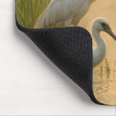 Tapis De Souris Oiseaux spatules dans une zone humide (Coin)