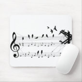Tapis De Souris Oiseaux sur un mousepad de score (Avec souris)