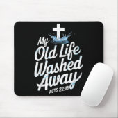 Tapis De Souris Old Life Washed Water Baptism Bible Verse Christia (Avec souris)