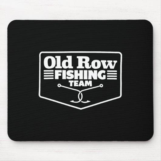 Tapis De Souris Old Row Fishing Team Funny For Men Women  (Devant)