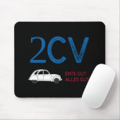 Tapis De Souris Oldtimer 2cv Ente Frankreich Fahne Farben (Avec souris)