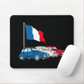 Tapis De Souris Oldtimer 2CV Trio France Drapeau (Avec souris)