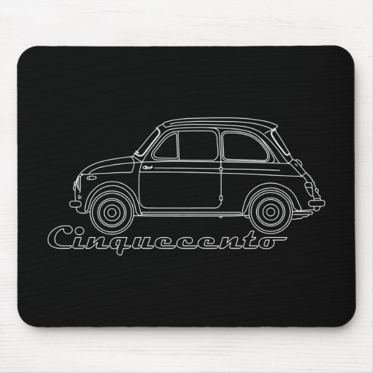 Tapis De Souris Oldtimer Fiat Cinquecento (Devant)