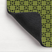 Tapis De Souris Olive Green Cercles funky Mousepad (Coin)