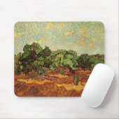 Tapis De Souris Olive Grove, ciel bleu pâle par Vincent van Gogh (Avec souris)