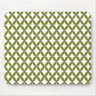 Tapis De Souris Olive vert positif et négatif de l'espace