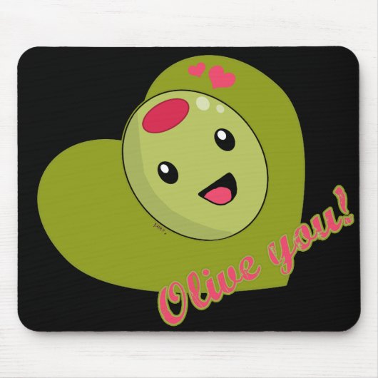 Tapis De Souris Olive vous Mousepad (Devant)