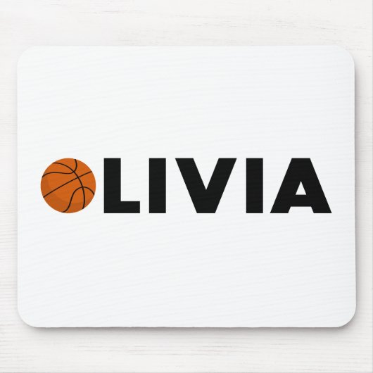 Tapis De Souris Olivia Basketball (Devant)