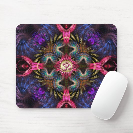 Tapis De Souris Om Angels Fractal New Age Art (Avec souris)