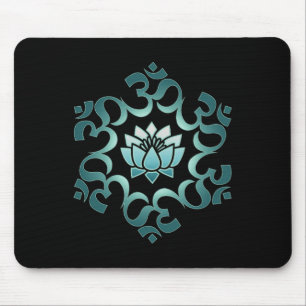 Tapis De Souris Om, Mantra, Symbole, Mandala, Fleur de Lotus, Boud