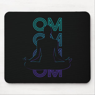 Tapis De Souris Om Yoga Méditation Bouddhiste Bouddhisme Rétro