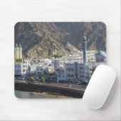 Tapis De Souris Oman, Mascate, Mutrah. Bâtiments le long de Mutrah (Avec souris)