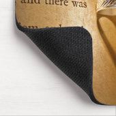 Tapis De Souris Ombre cardiaque et anneaux sur la Bible (Coin)