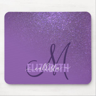 Tapis De Souris Ombre de dégradé de Parties scintillant violet dia